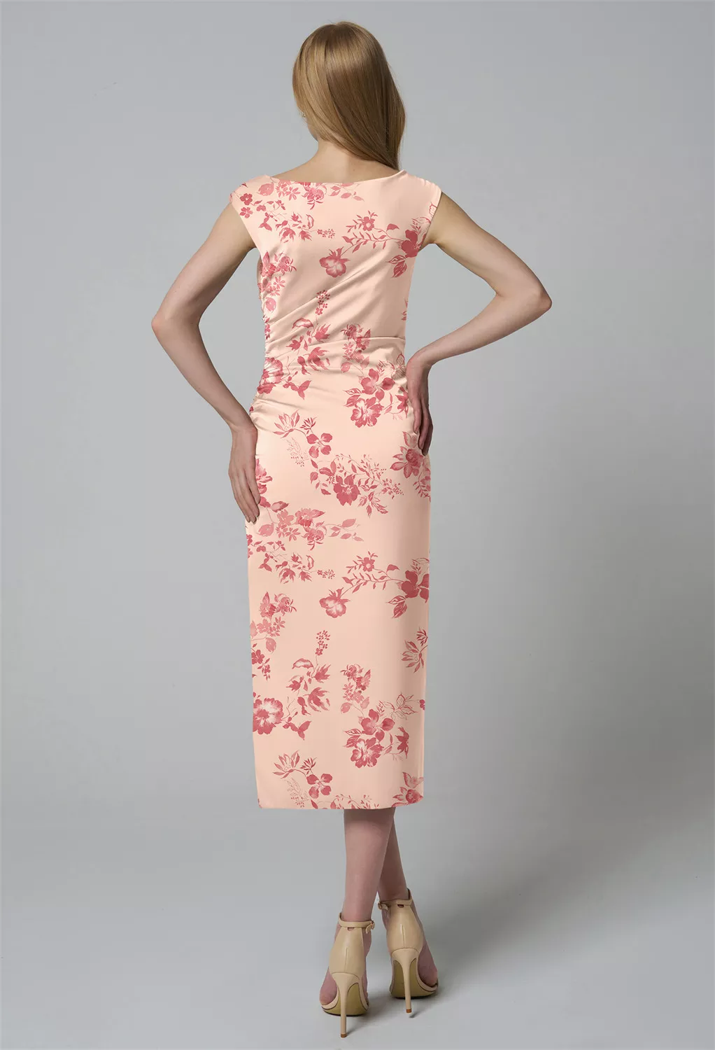 AW Briony Pink Cherry Blossom  Cocktail Wedding Guest Dresses